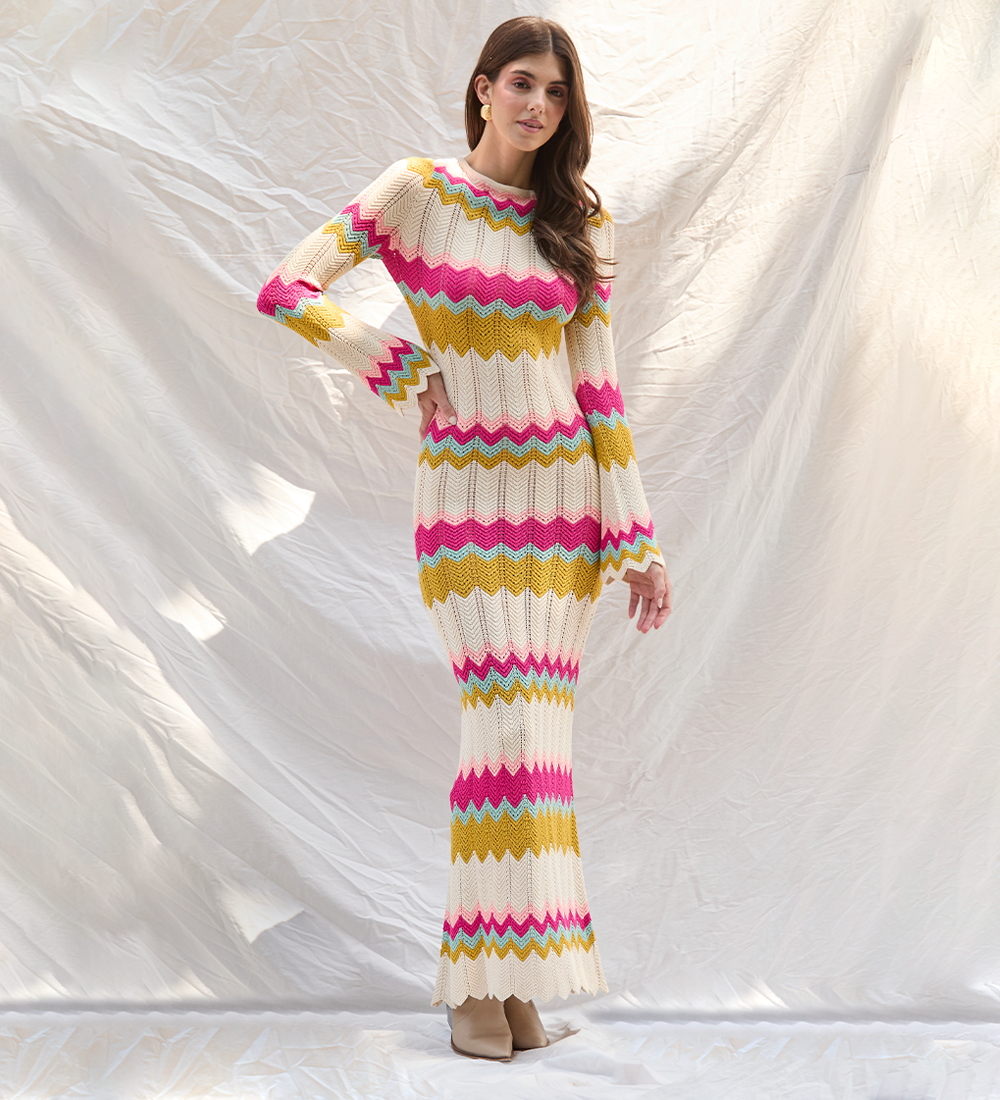 colorful knitted dress Boho Hand-knitted Dress,crochet Colorful Mini Dress,crochet Oversized Dress,crochet Long Sleeve Dress,beach Bikini Cover up Dress,festival