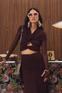 Regina Brown Skirt