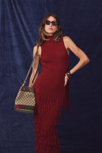 Rosy Dress Burgundy