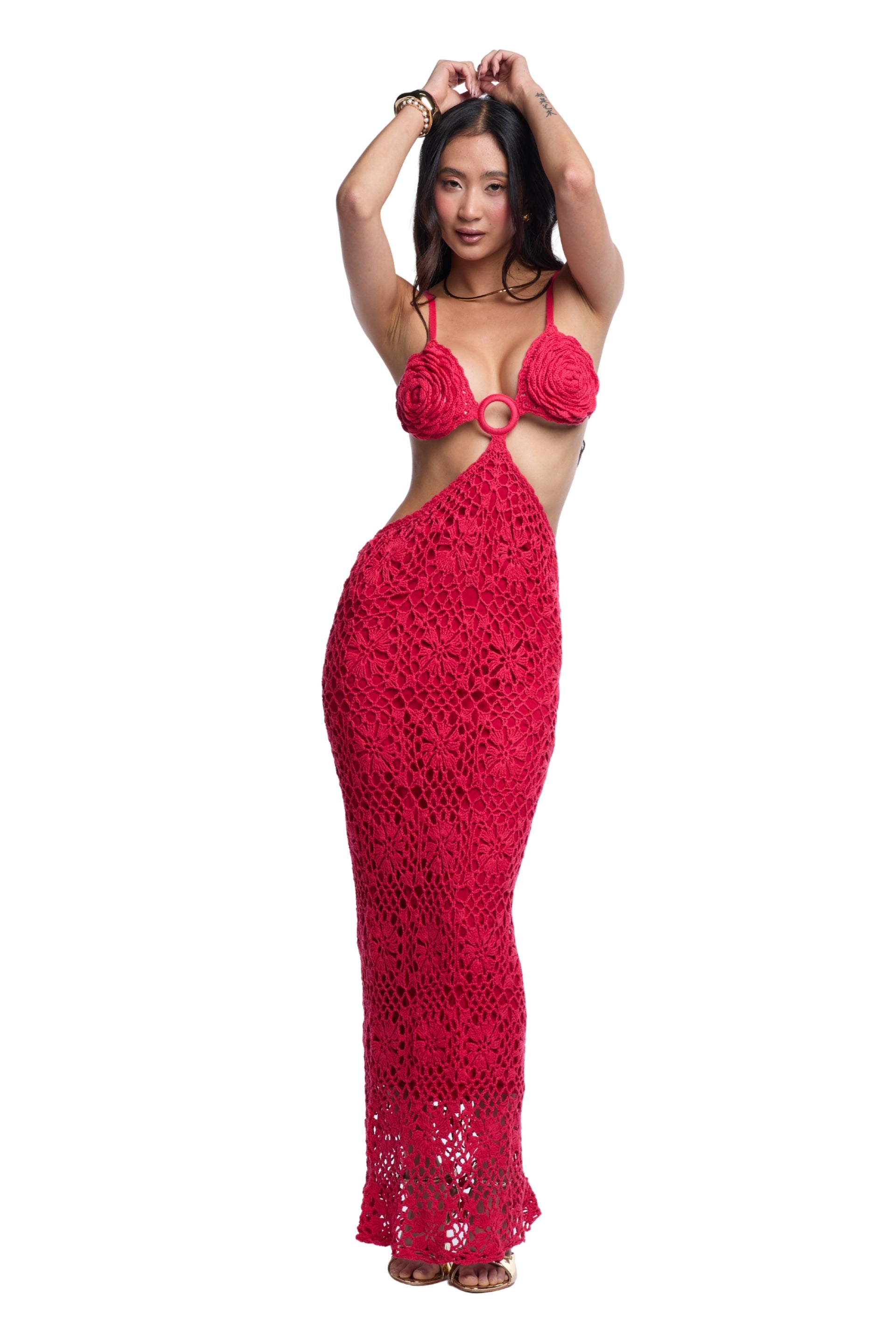Martina Rose Red Crochet Dress – CAPITTANA Martina Rose Red Crochet Dress – CAPITTANA