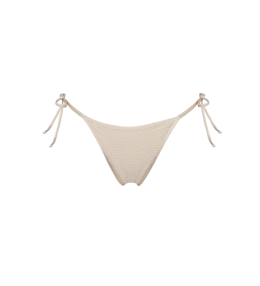 Tessa Gold Mesh Bikini Bottom – CAPITTANA