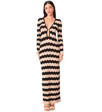 Ella Stripes Knitted Maxi Dress