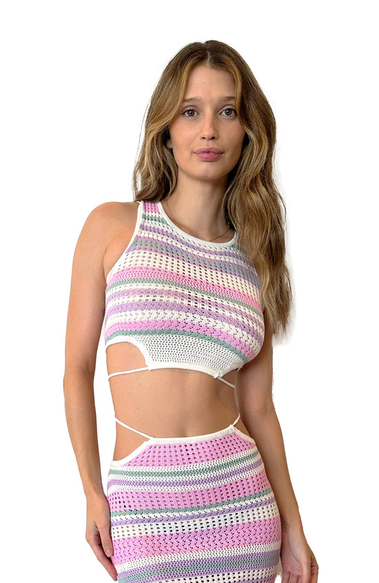 Lia Multicolor Knitted Top