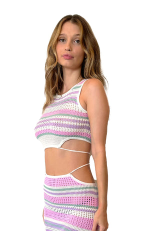 Lia Multicolor Knitted Top