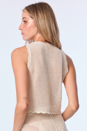 Raffa Ivory Knitted Top