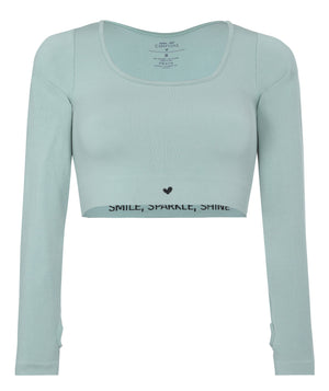 Smile, Sparkle, Shine Polar Blue Top