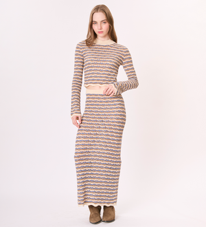 Tiana Fall Stripes Skirt