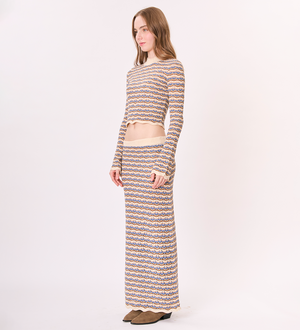 Tiana Fall Stripes Skirt