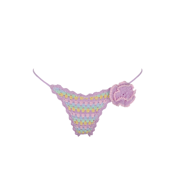 Beatriz Lilac Crochet Bikini Bottom