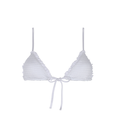 Gaia White Waffle Top