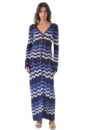 Gretta Dress Blue