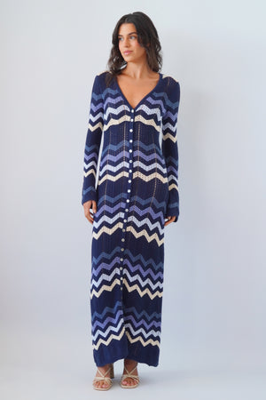 Gretta Dress Blue