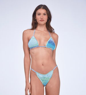 Kendall Blue Crochet Bikini Bottom