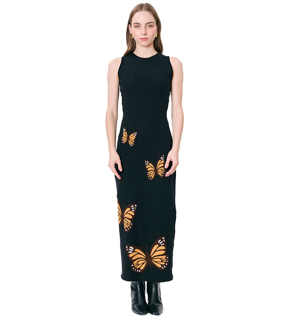 black butterfly maxi dress Amazon.com: Spaghetti Straps Tulle Prom Dresses 3D Butterfly Long Formal Gown with Slit A Line Maxi Dress Sparkly Ball Gown Black US CU: Clothing, Shoes & Jewelry