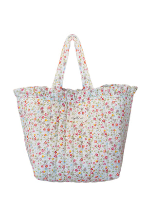 Tote Ditsy Flowers White