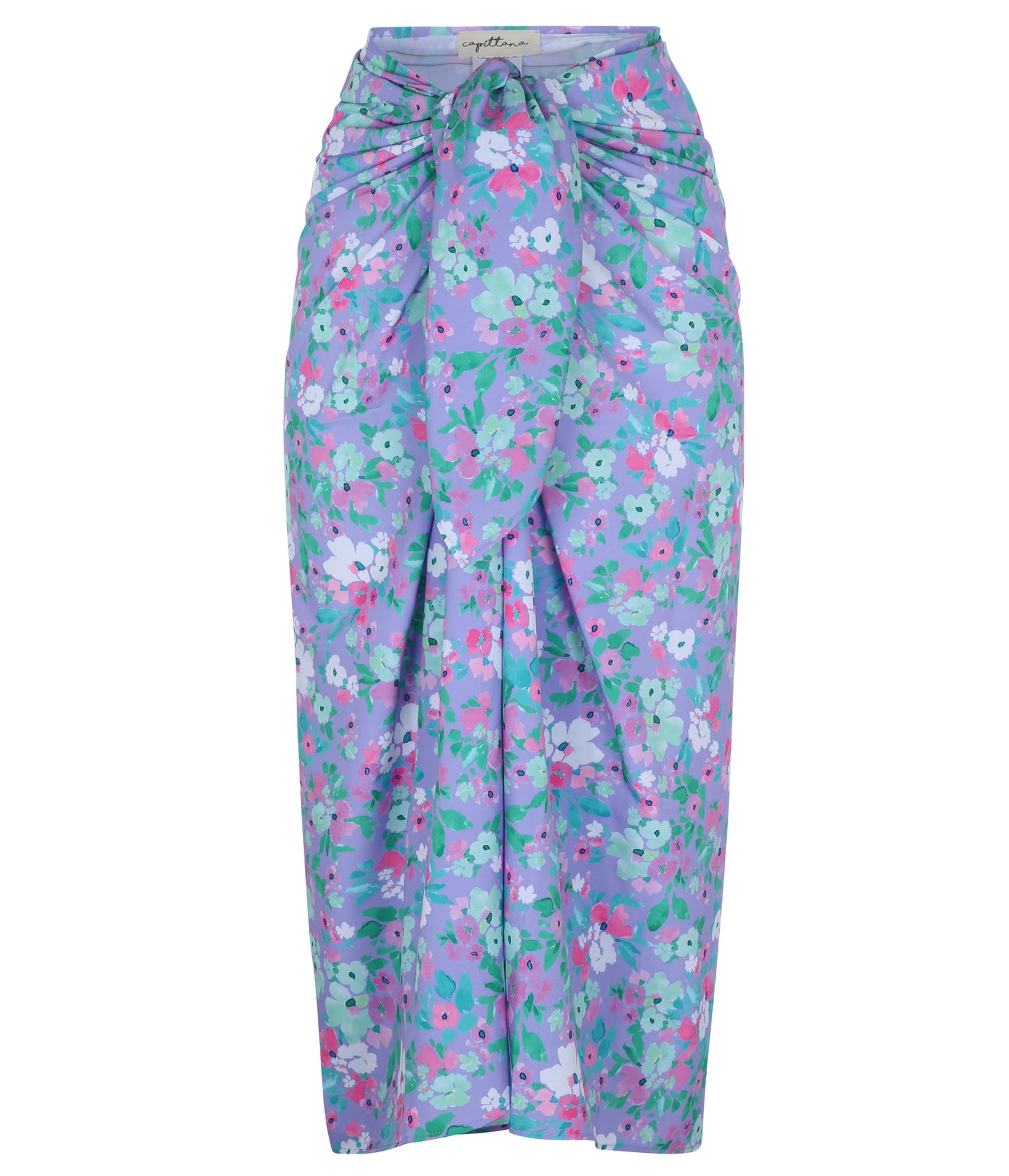 MAXI SKIRT WITH FLOWERS PRINT